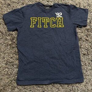 2000s Abercrombie and Fitch Graphic Logo Tee Size M